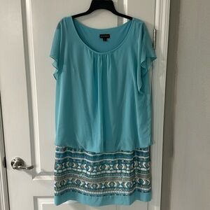 I. N. Studio - blue sequin dress pattern